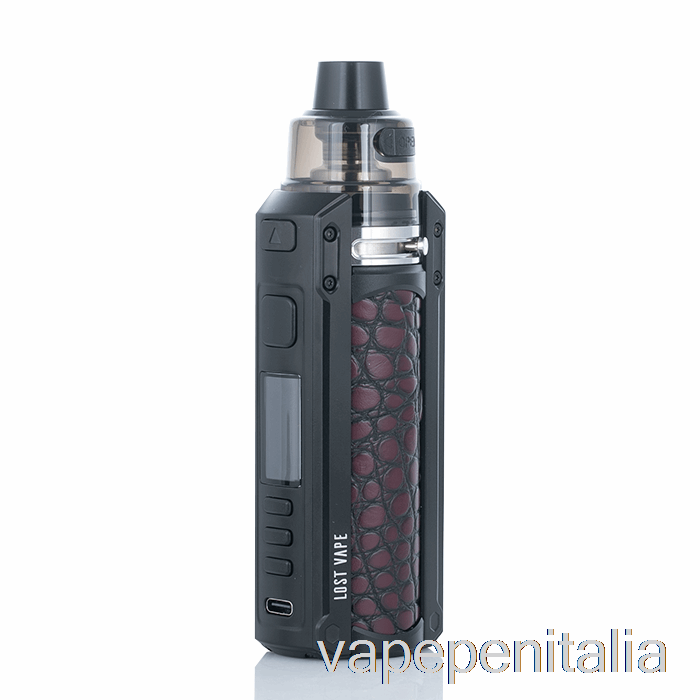 Vape Italia Lost Vape Ursa Quest 100w Kit Pod Mod Nero/pelle Di Coccodrillo